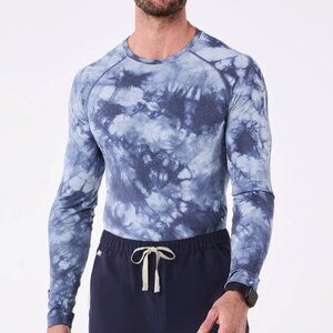 Men's Figs Underscrub Tye-Dye Navy XS